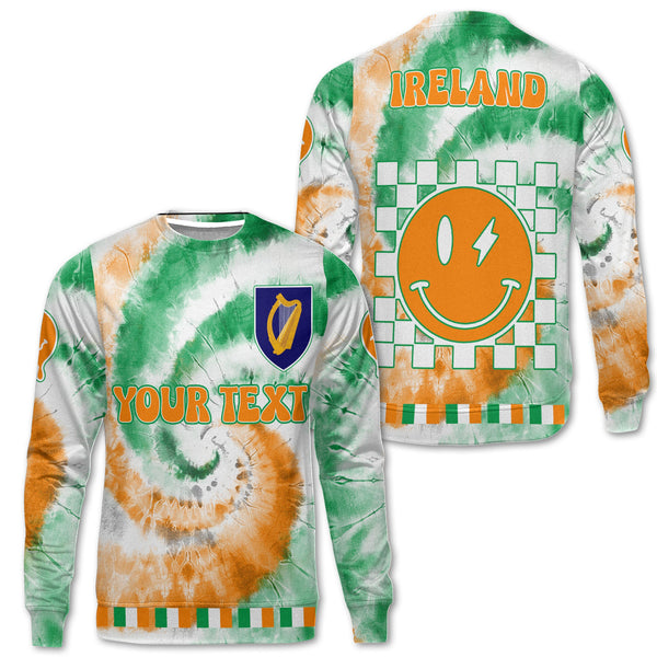 Ireland Sweatshirt Custom Tie Dye Style 1