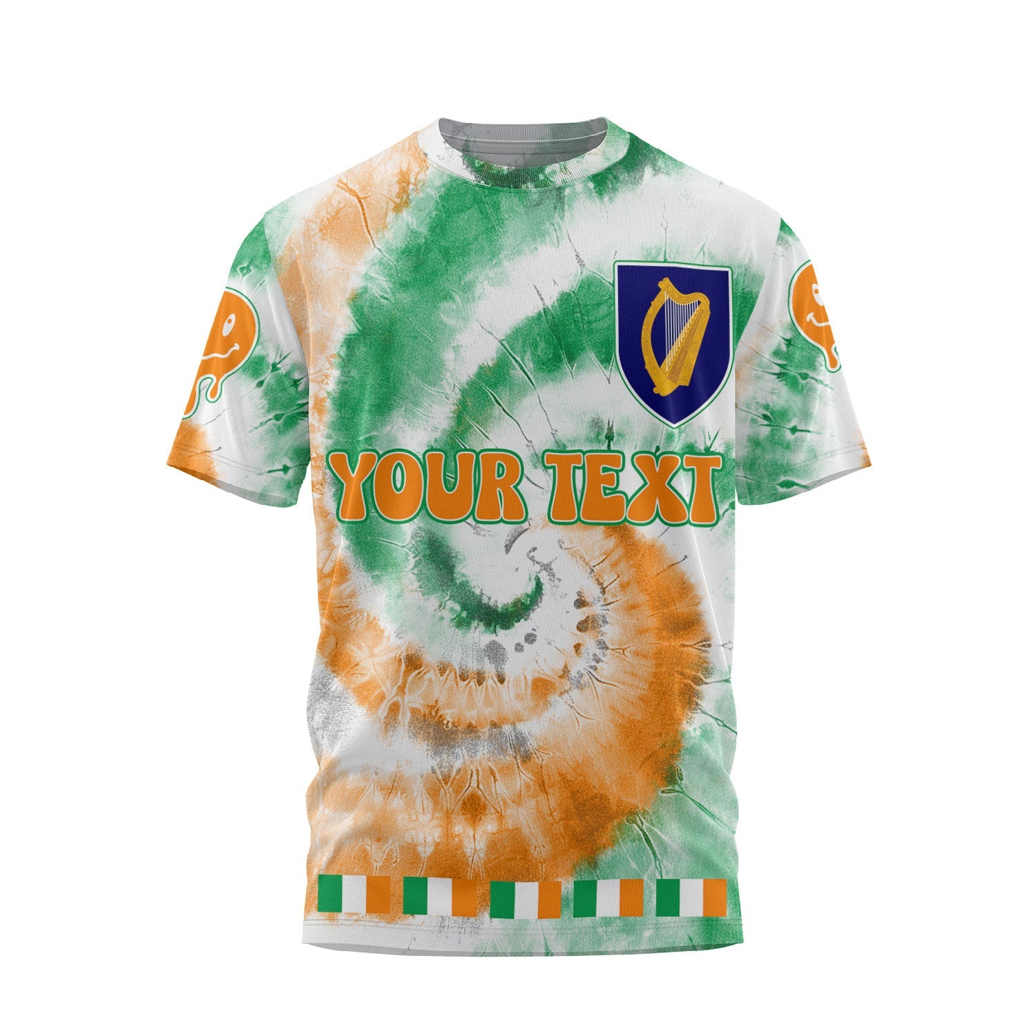 Ireland T Shirt Custom Tie Dye Style 1