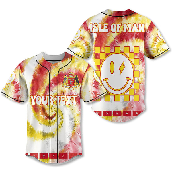 Isle Of Man Baseball Jersey Custom Tie Dye Style 1