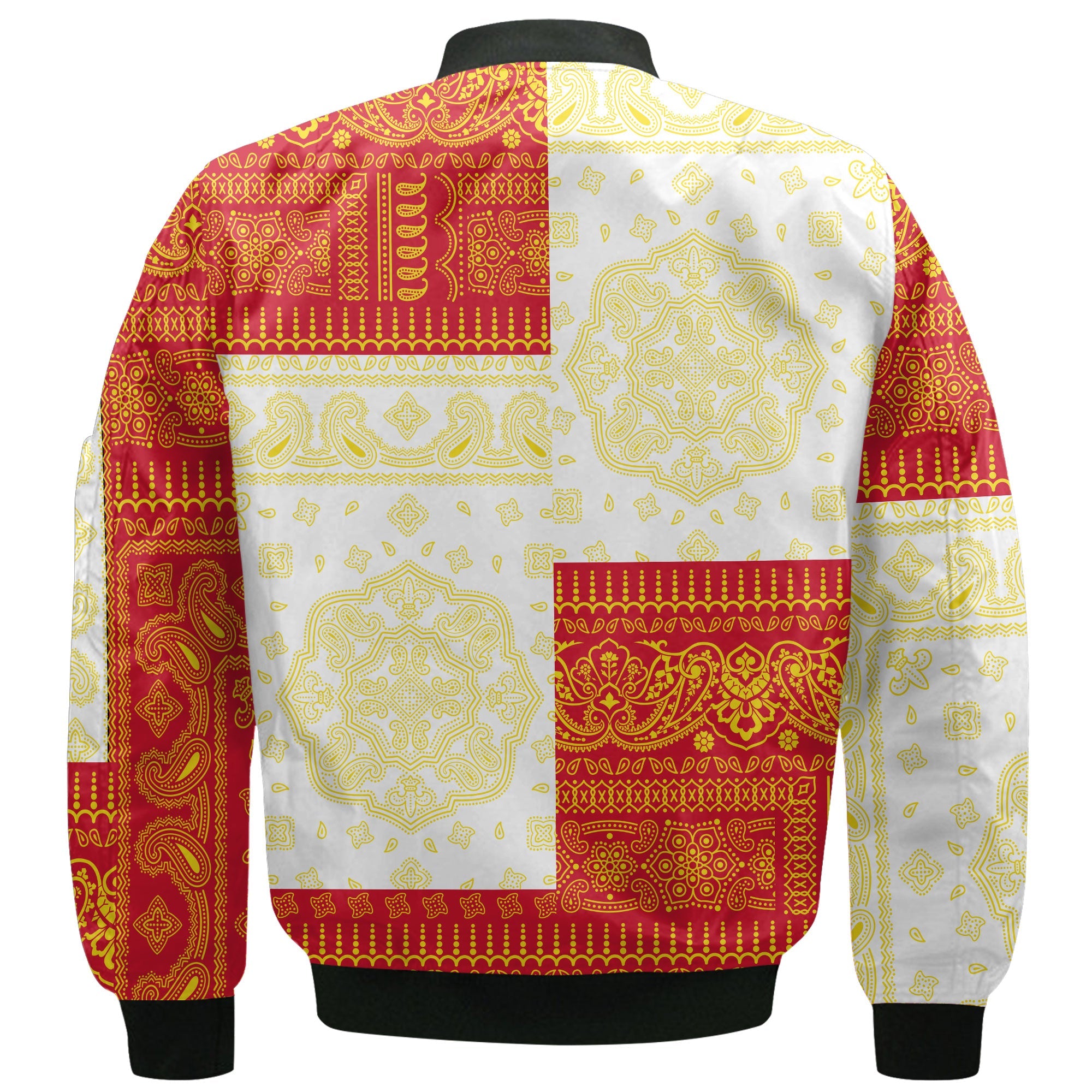 Isle Of Man Bomber Jacket Flag And Paisley Basic Style 3