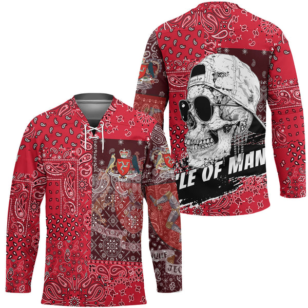 Isle Of Man Hockey Jersey Paisley Flag And Skull Style 1