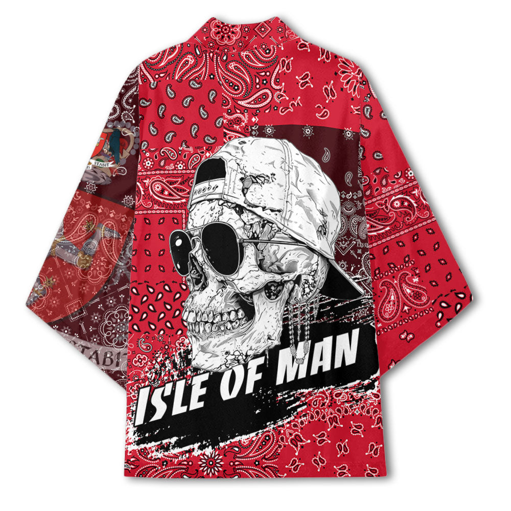 Isle Of Man Kimono Paisley Flag And Skull Style 3