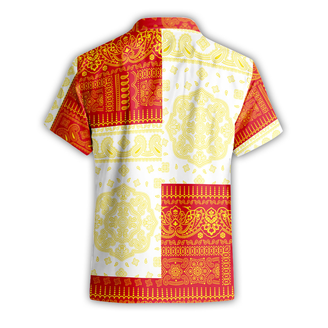 Isle Of Man Short Sleeve Shirt Flag And Paisley Basic Style 3