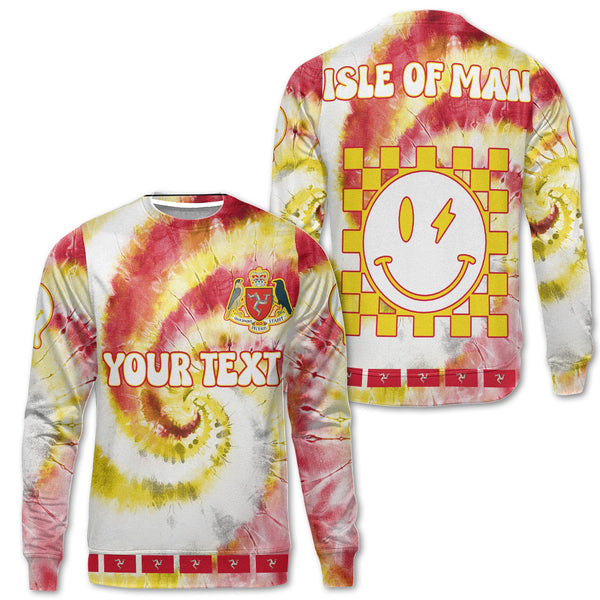 Isle Of Man Sweatshirt Custom Tie Dye Style 1