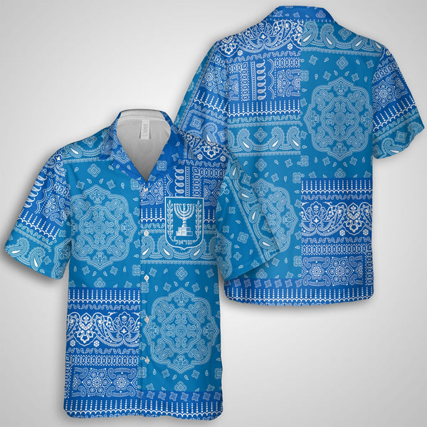 Israel Hawaiian Shirt Flag And Paisley Basic Style 1