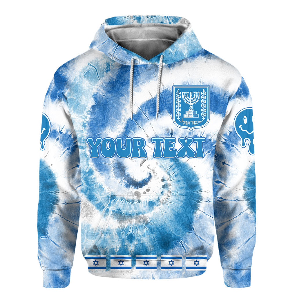 Israel Hoodie Custom Tie Dye Style 2