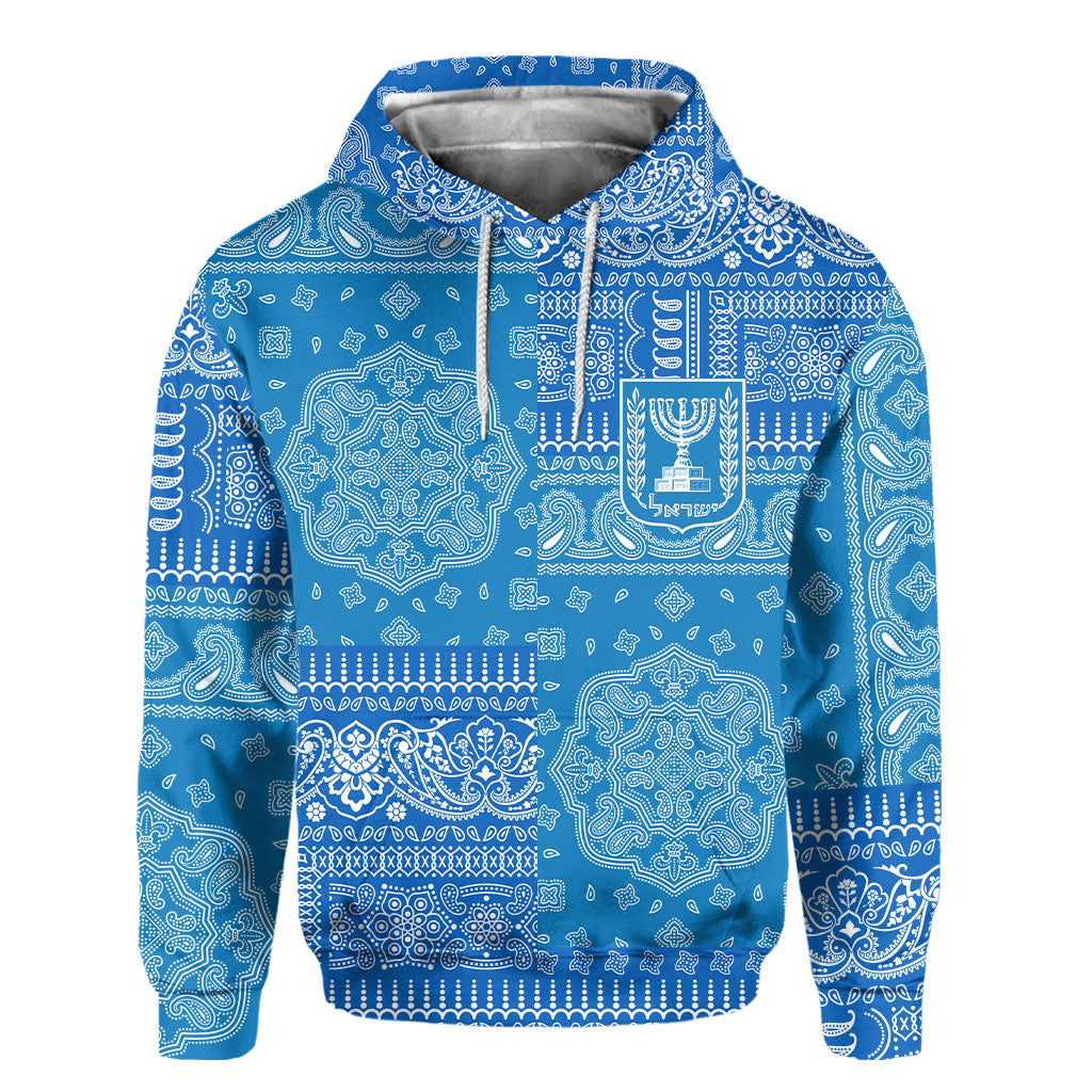 Israel Hoodie Flag And Paisley Basic Style 2