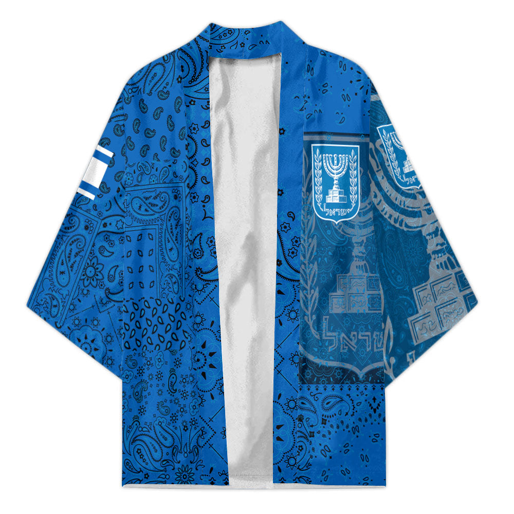 Israel Kimono Paisley Flag And Skull Style 1