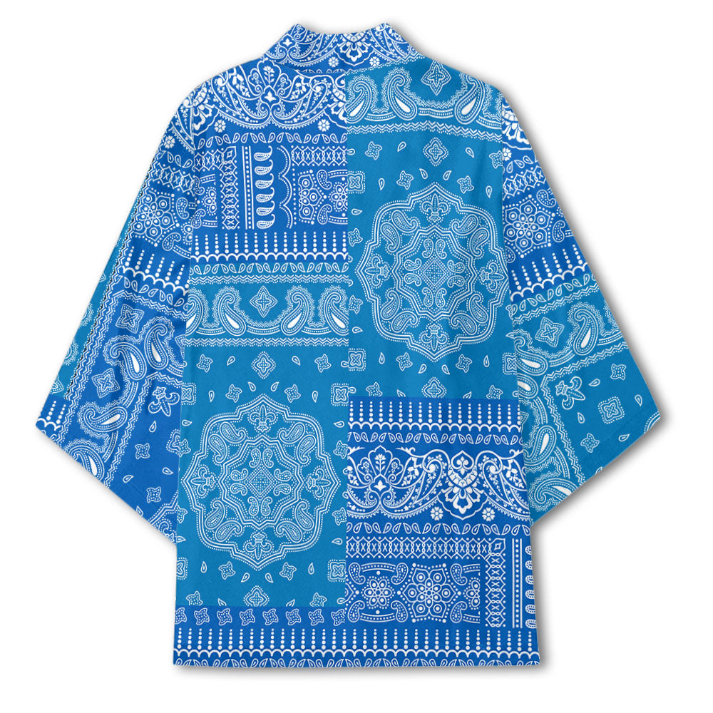 Israel Kimono Flag And Paisley Basic Style 3