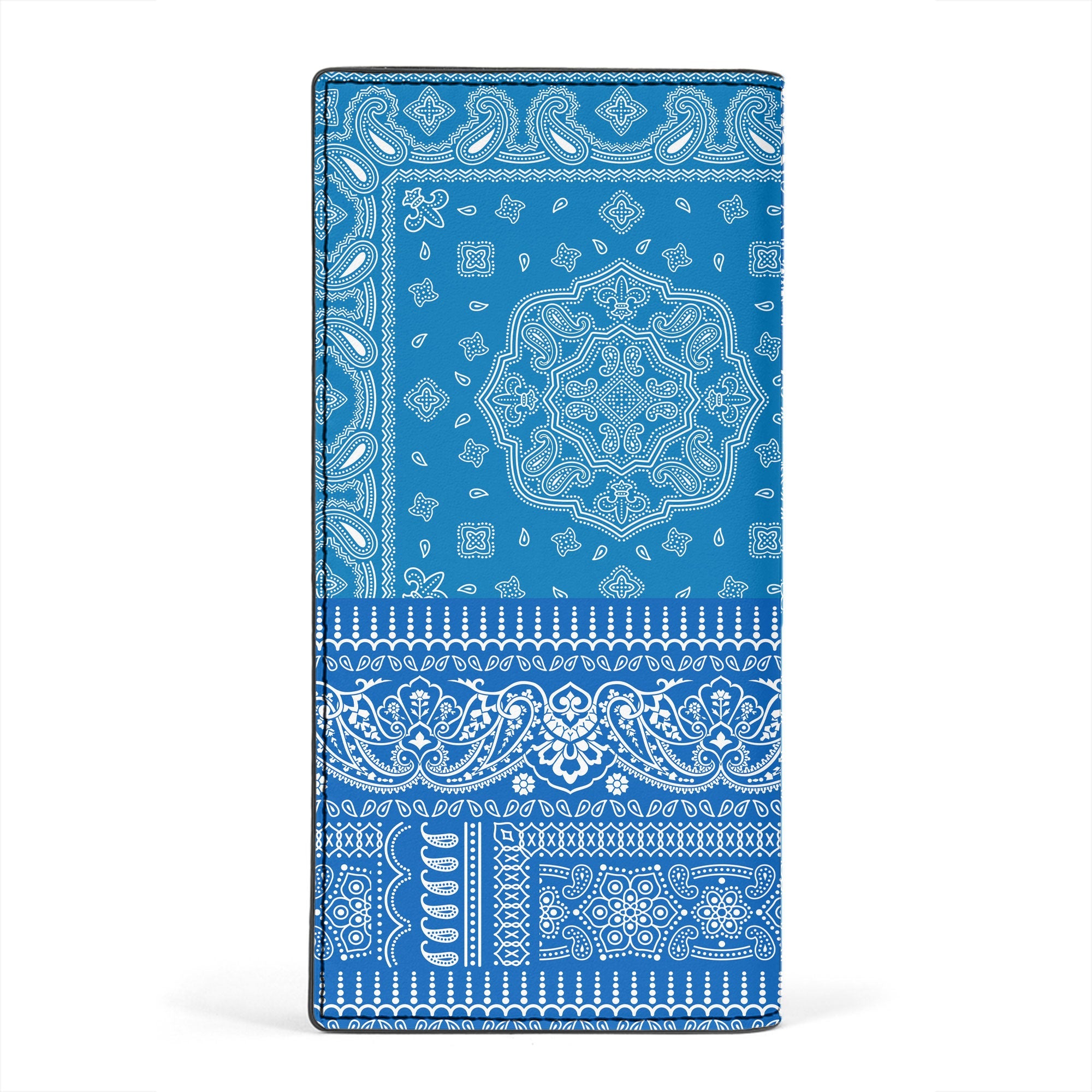 Israel Leather Wallet Flag And Paisley Basic Style 2