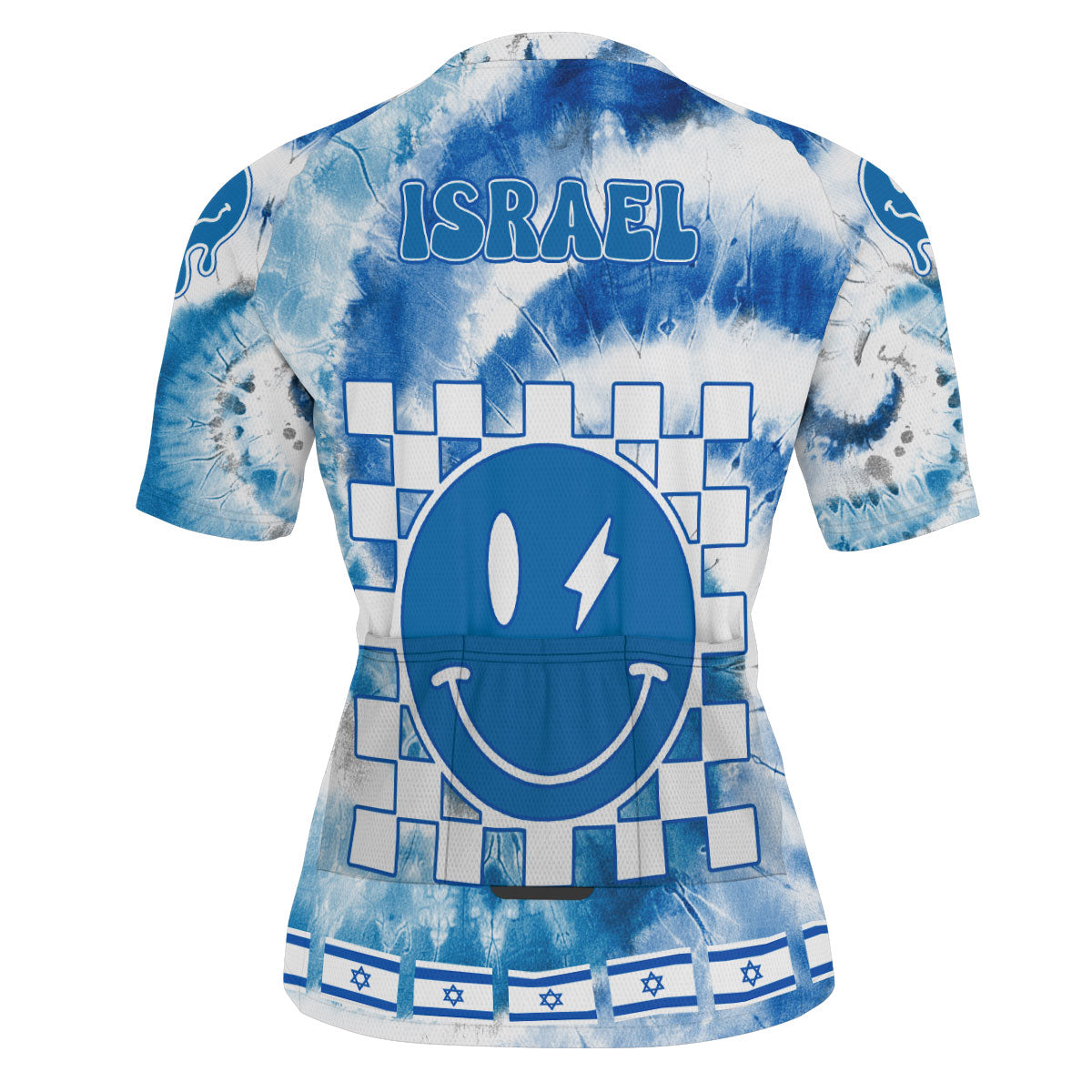 Israel Men Cycling Jersey Custom Tie Dye Style 3