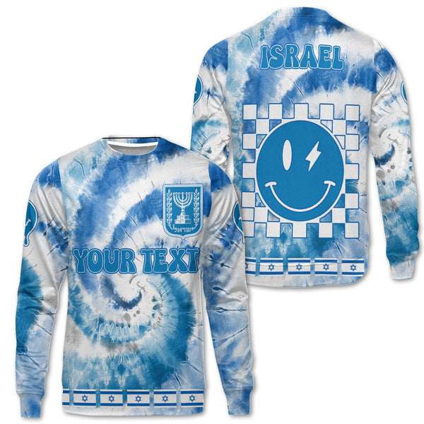 Israel Sweatshirt Custom Tie Dye Style 1