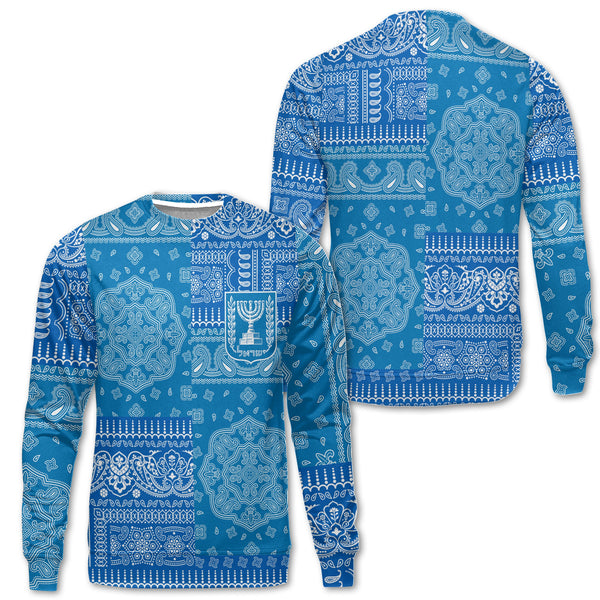 Israel Sweatshirt Flag And Paisley Basic Style 1