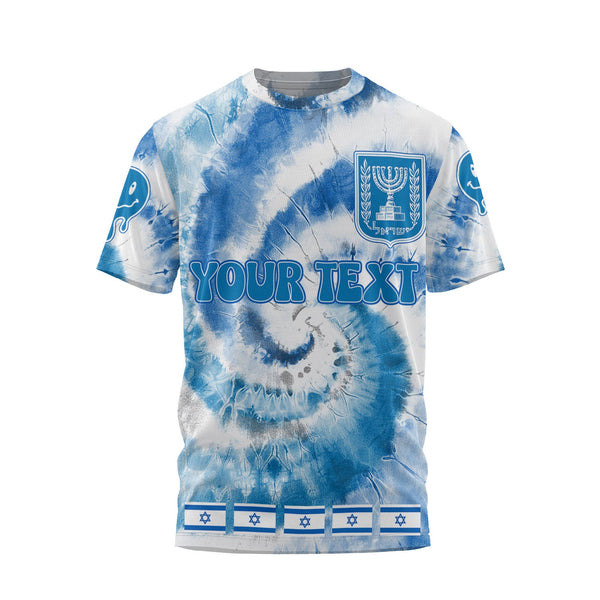 Israel T Shirt Custom Tie Dye Style 1