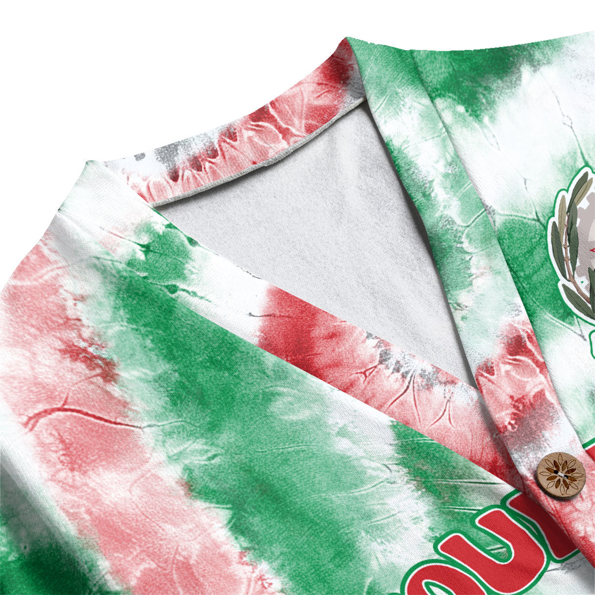 Italy Fleece Cardigan Custom Tie Dye Style 1