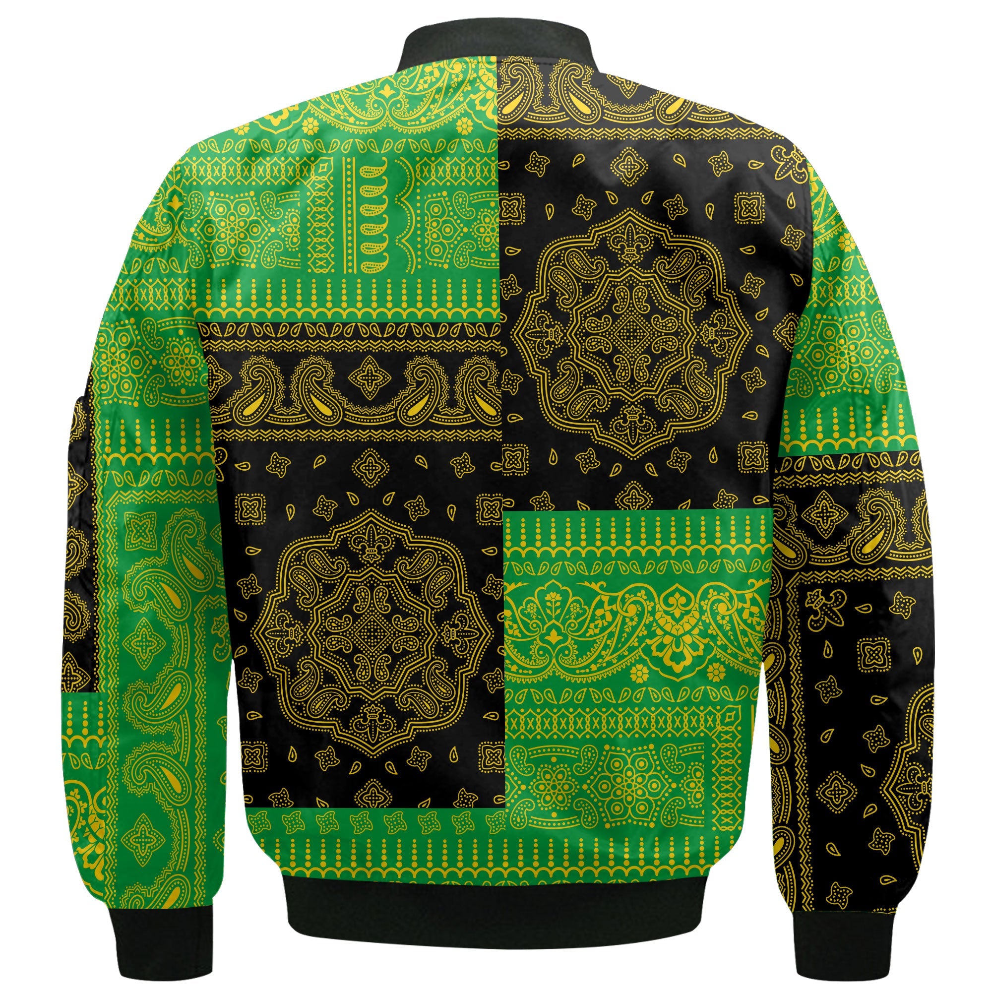 Jamaica Bomber Jacket Flag And Paisley Basic Style 3