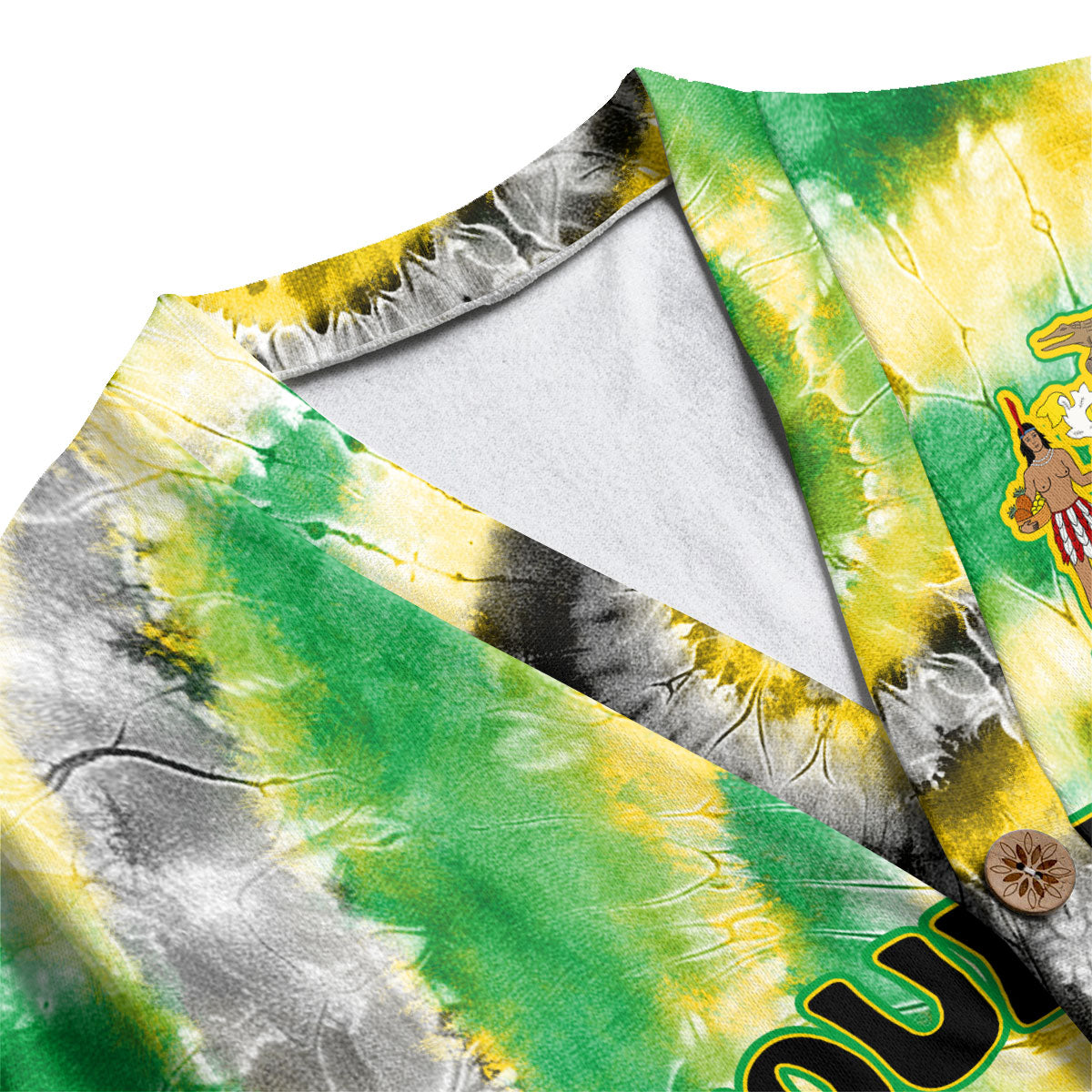 Jamaica Fleece Cardigan Custom Tie Dye Style 1