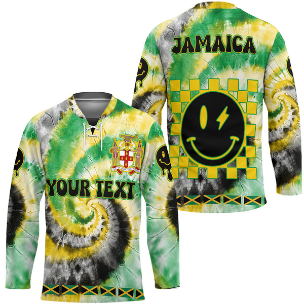 Jamaica Hockey Jersey Custom Tie Dye Style 1