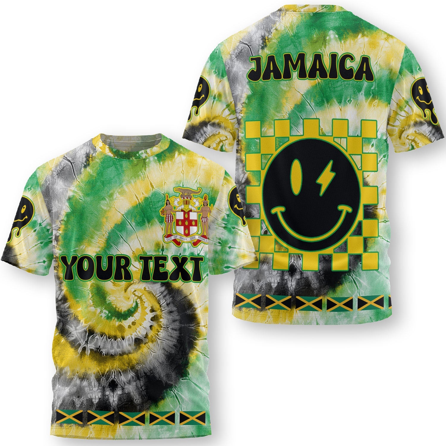 Jamaica T Shirt Custom Tie Dye Style 3