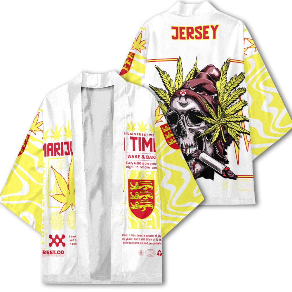 Jersey Kimono Flag & Coat Of Arms Marijuanas Style