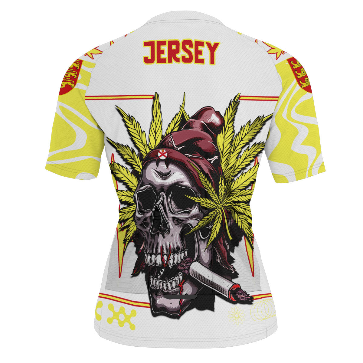 Jersey Men's Cycling Jersey Flag & Coat Of Arms Marijuanas Style