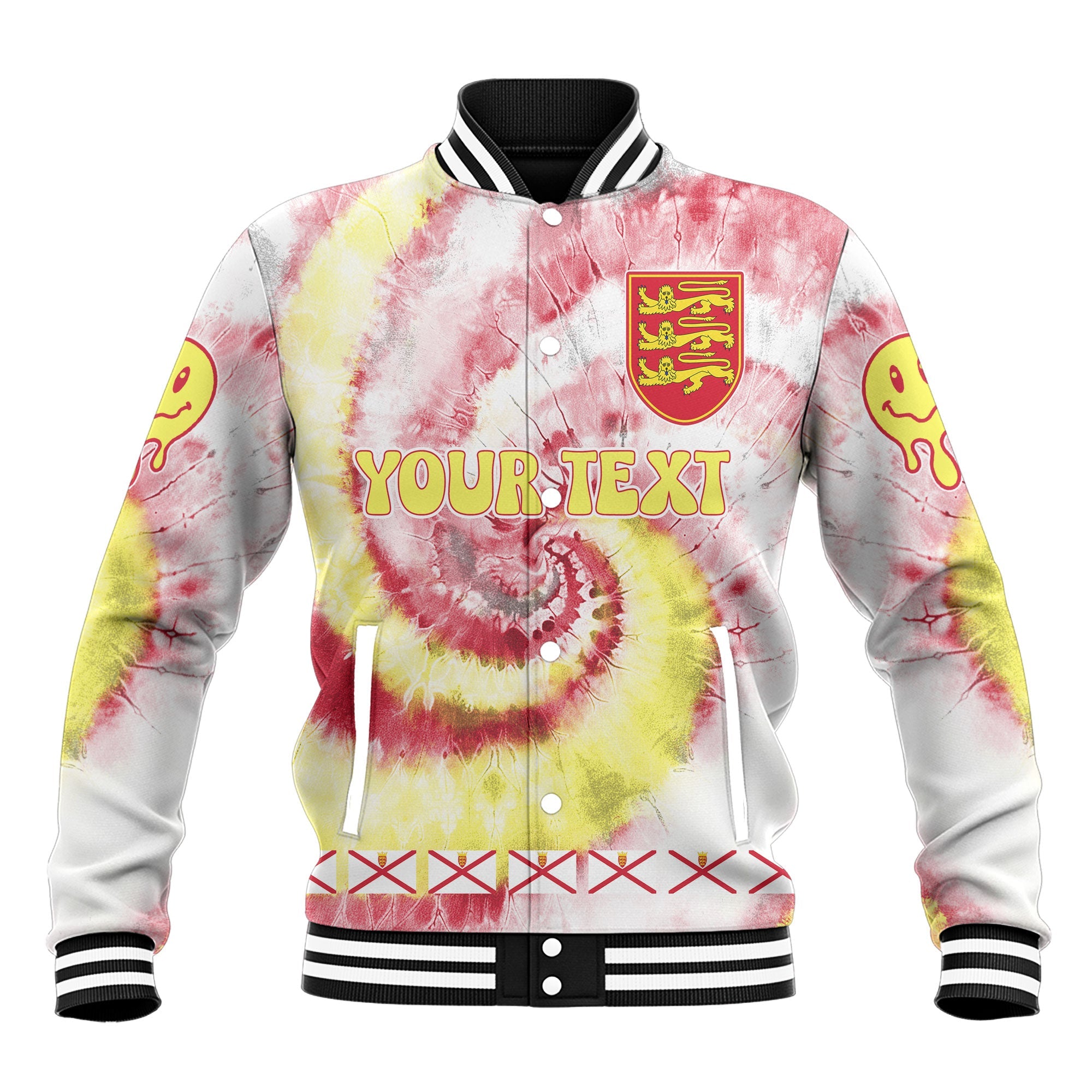 Jersey Baseball Jacket Custom Tie Dye Style 2