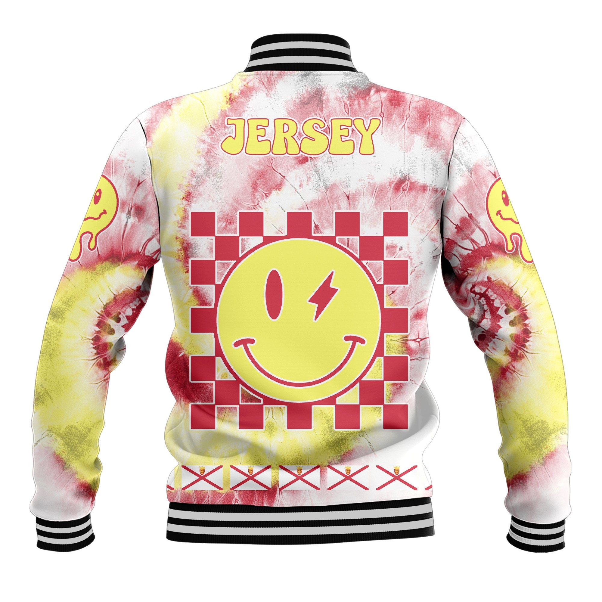 Jersey Baseball Jacket Custom Tie Dye Style 3