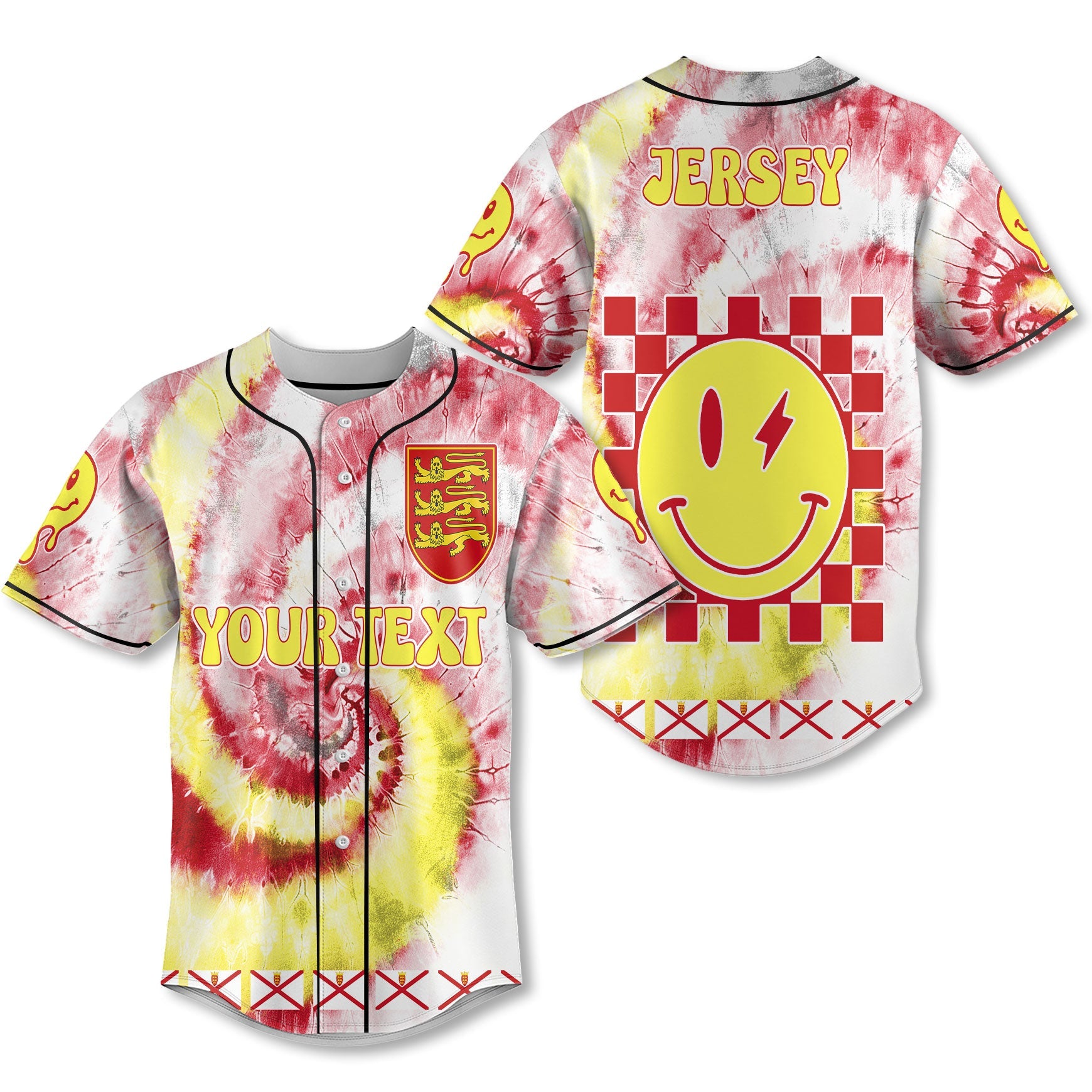 Jersey Baseball Jersey Custom Tie Dye Style 1