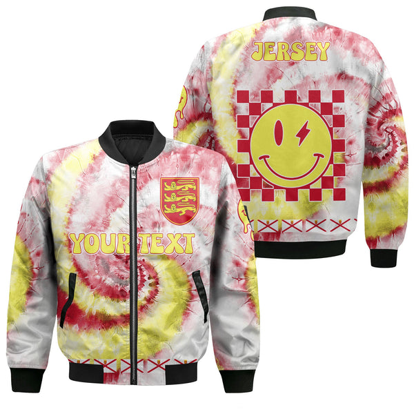 Jersey Bomber Jacket Custom Tie Dye Style 1