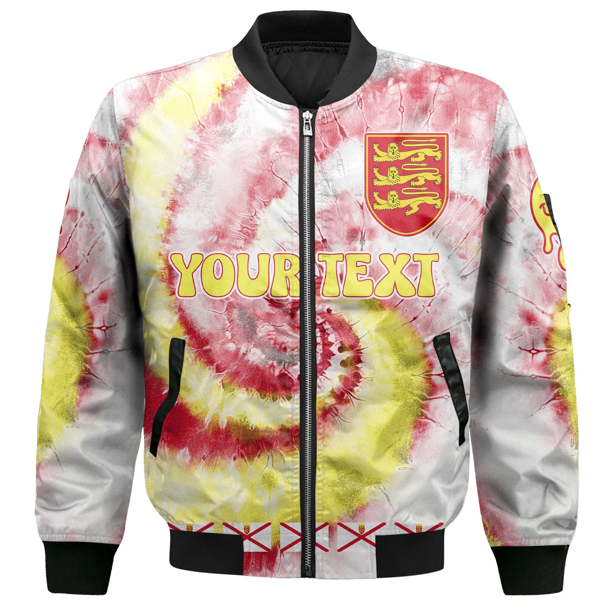 Jersey Bomber Jacket Custom Tie Dye Style 2