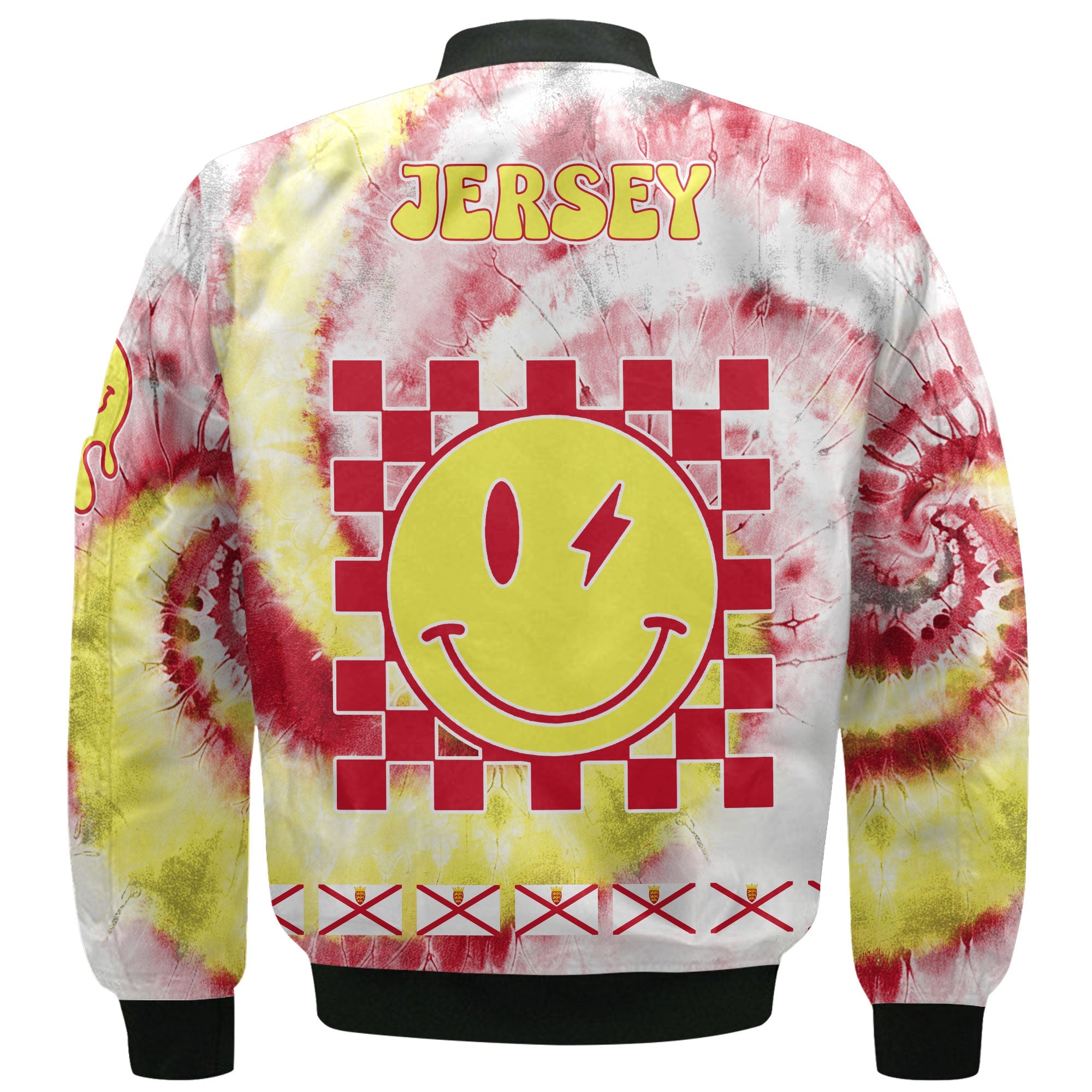 Jersey Bomber Jacket Custom Tie Dye Style 3