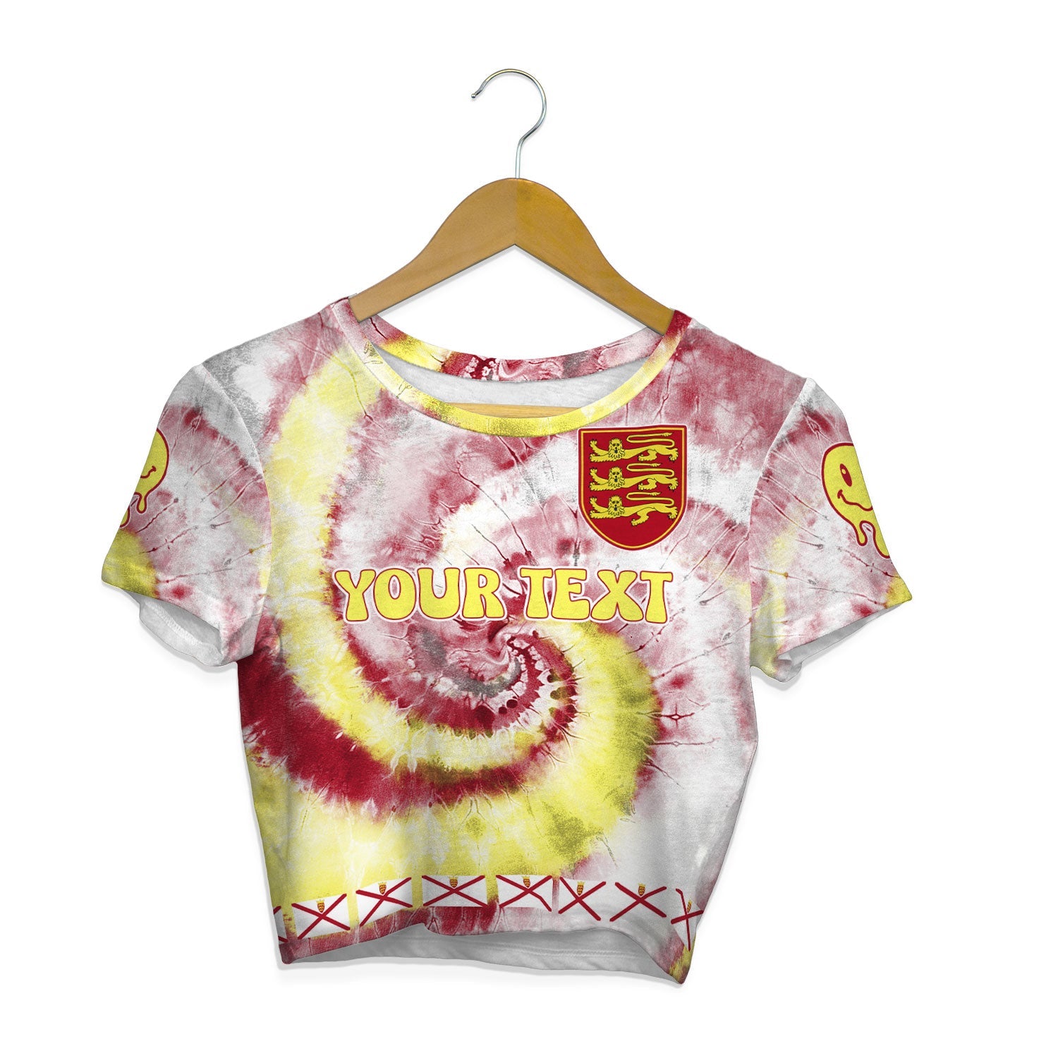 Jersey Croptop T Shirt Custom Tie Dye Style 1