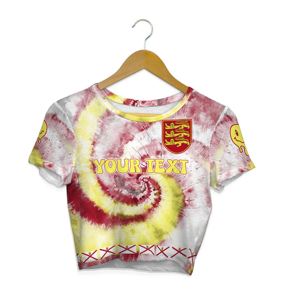 Jersey Croptop T Shirt Custom Tie Dye Style 1