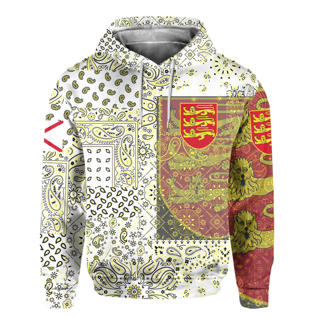 Jersey Hoodie Paisley Flag And Skull Style 2