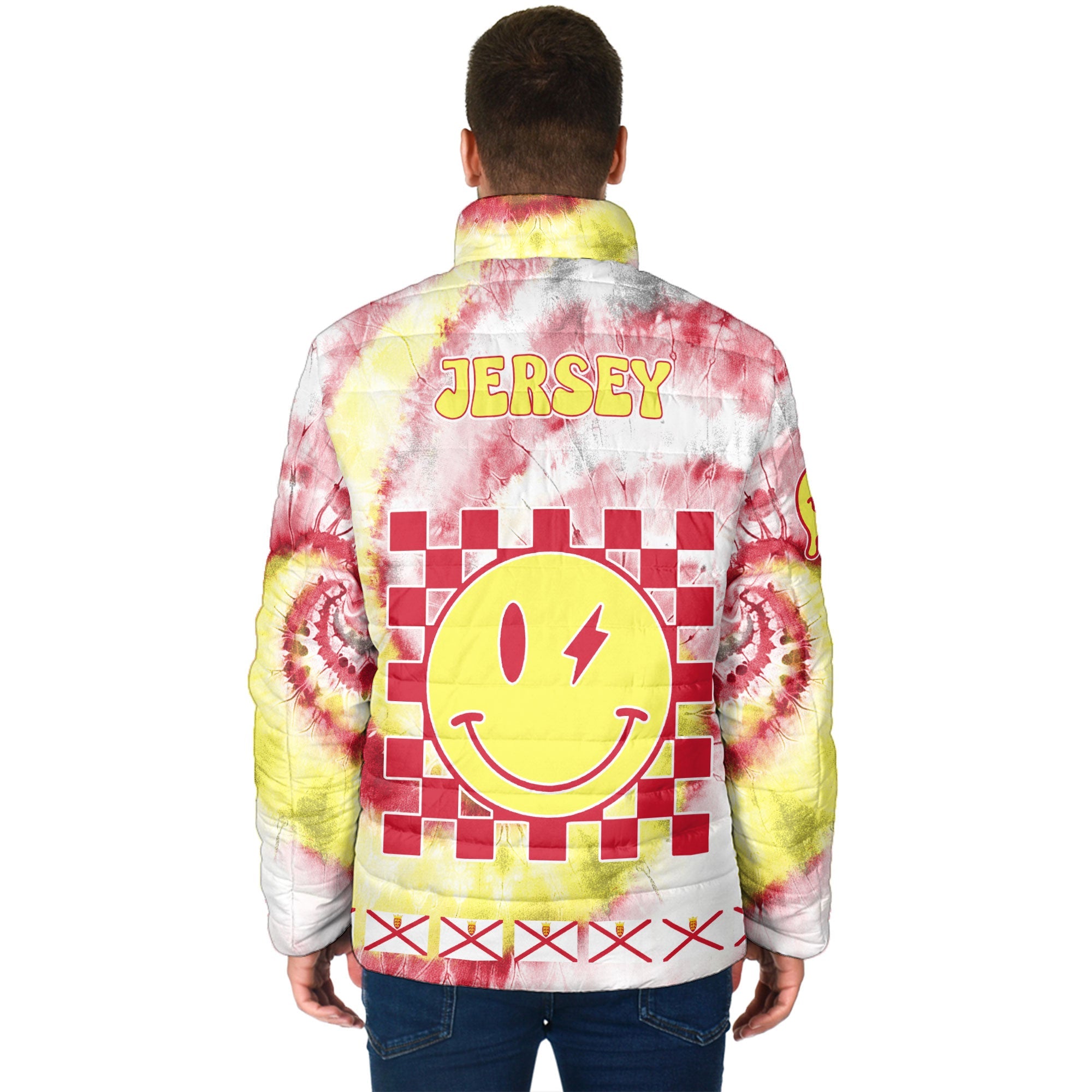 Jersey Men Padded Jacket Custom Tie Dye Style 2