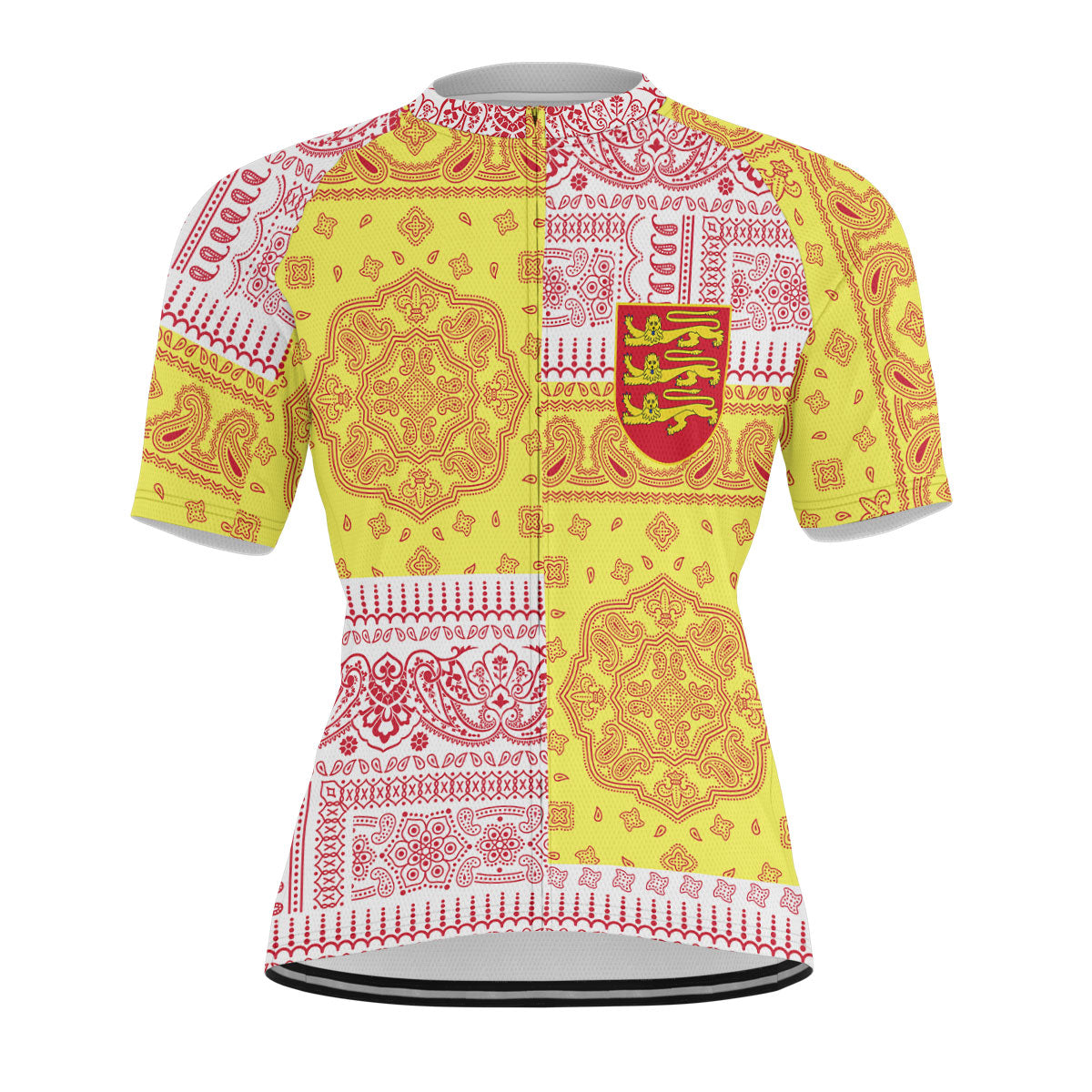 Jersey Men Cycling Jersey Flag And Paisley Basic Style 1