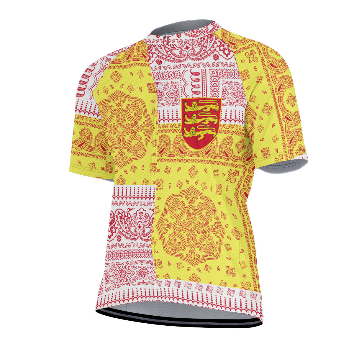 Jersey Men Cycling Jersey Flag And Paisley Basic Style 2