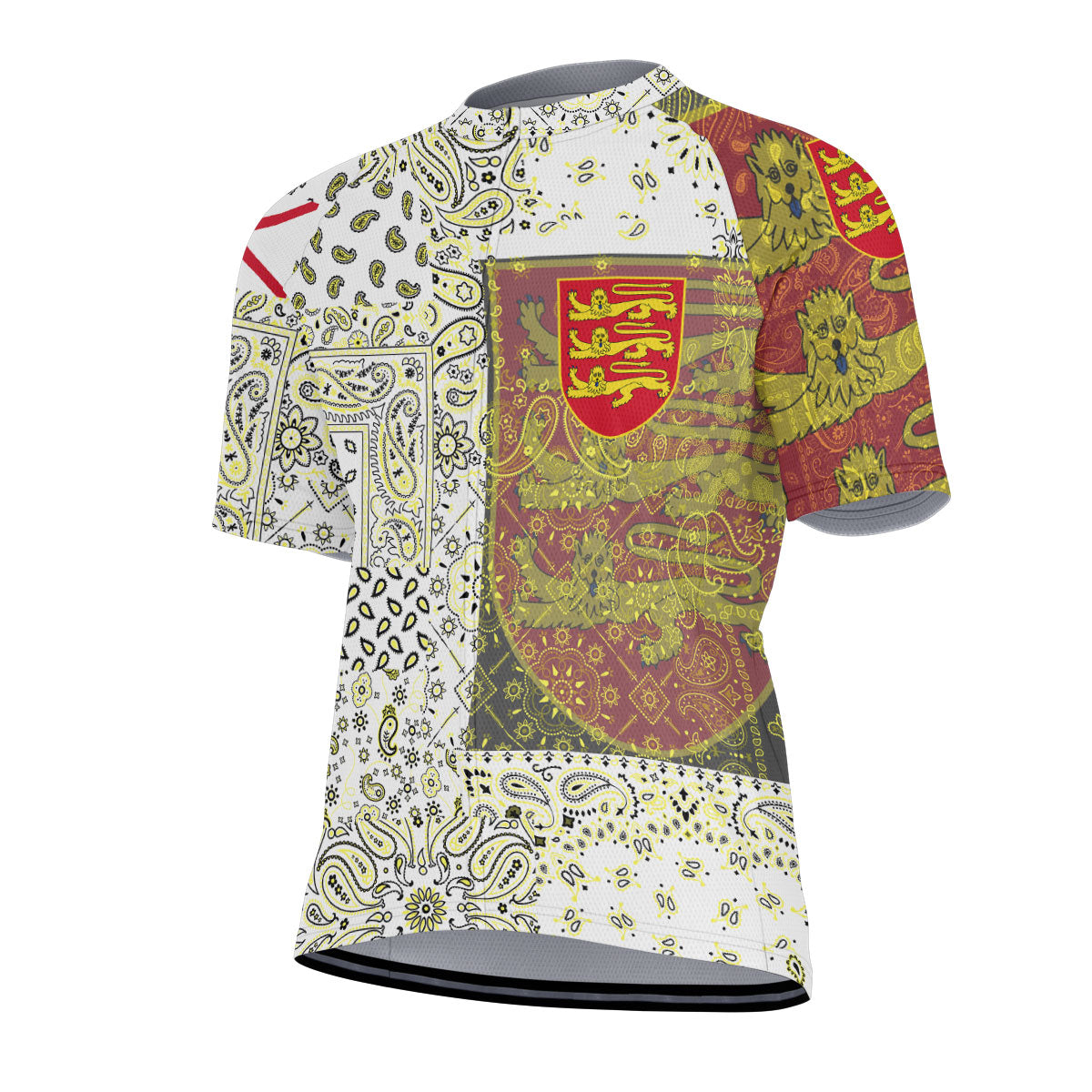 Jersey Men Cycling Jersey Paisley Flag And Skull Style 2