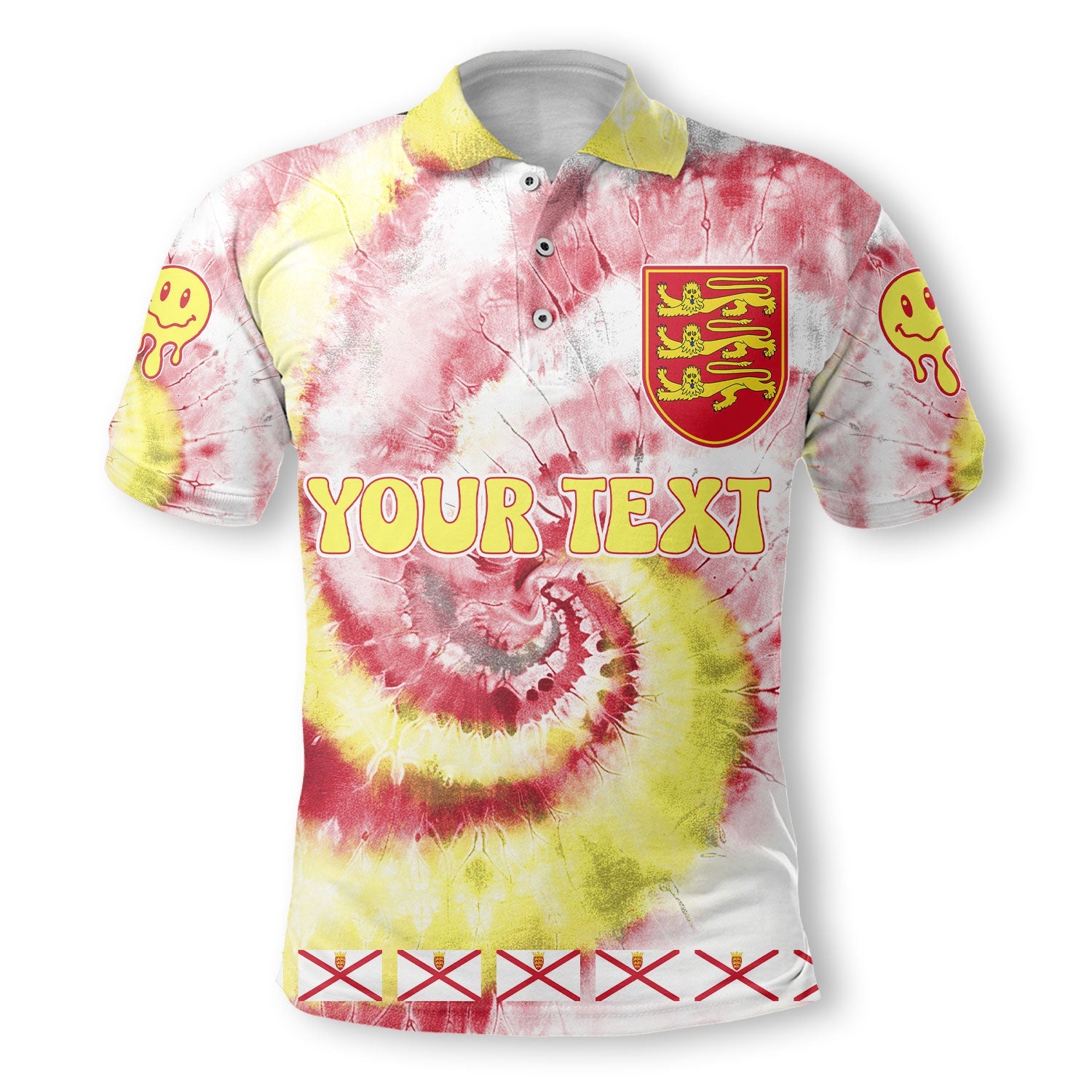 Jersey Polo Shirt Custom Tie Dye Style 2