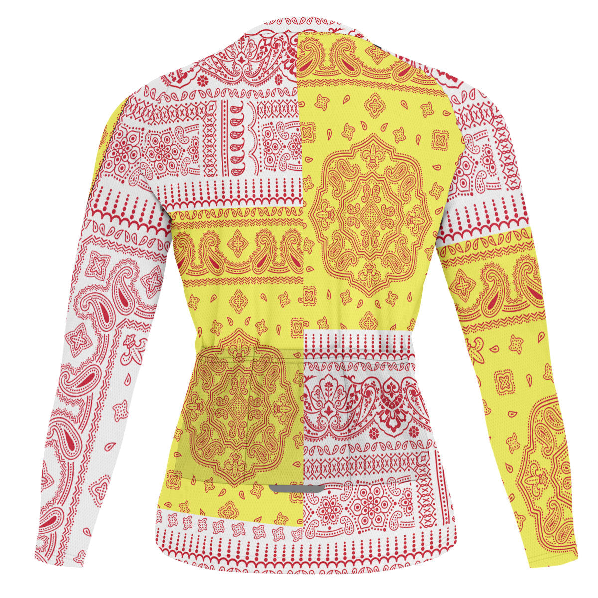 Jersey Raglan Men Cycling Jersey Long Sleeve Flag And Paisley Basic Style 2