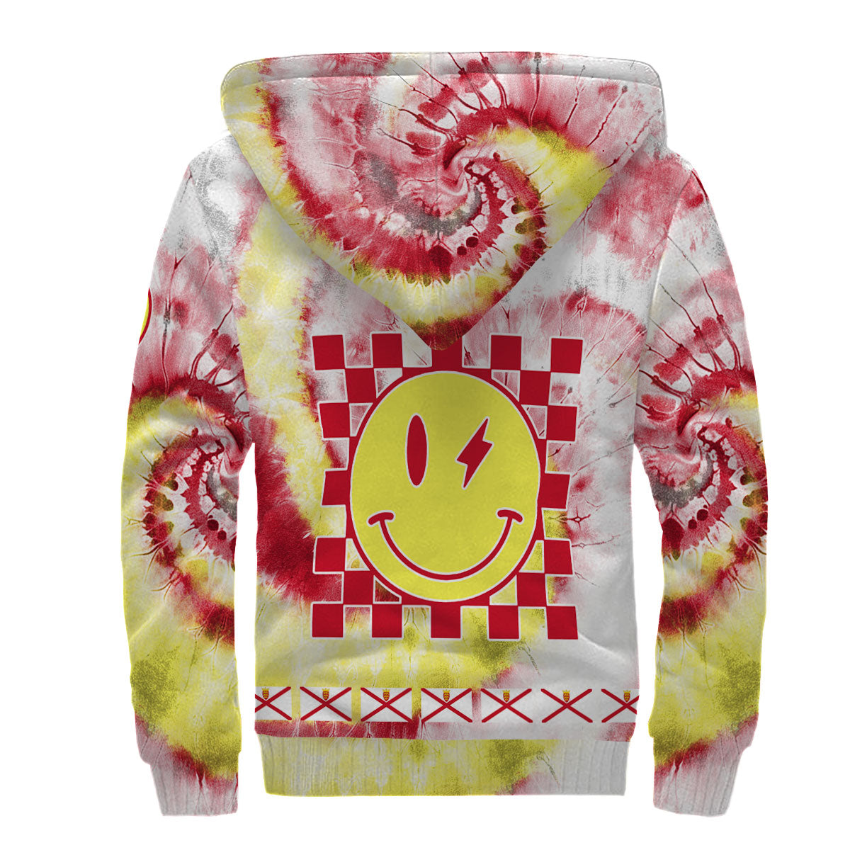 Jersey Sherpa Hoodie Custom Tie Dye Style 2