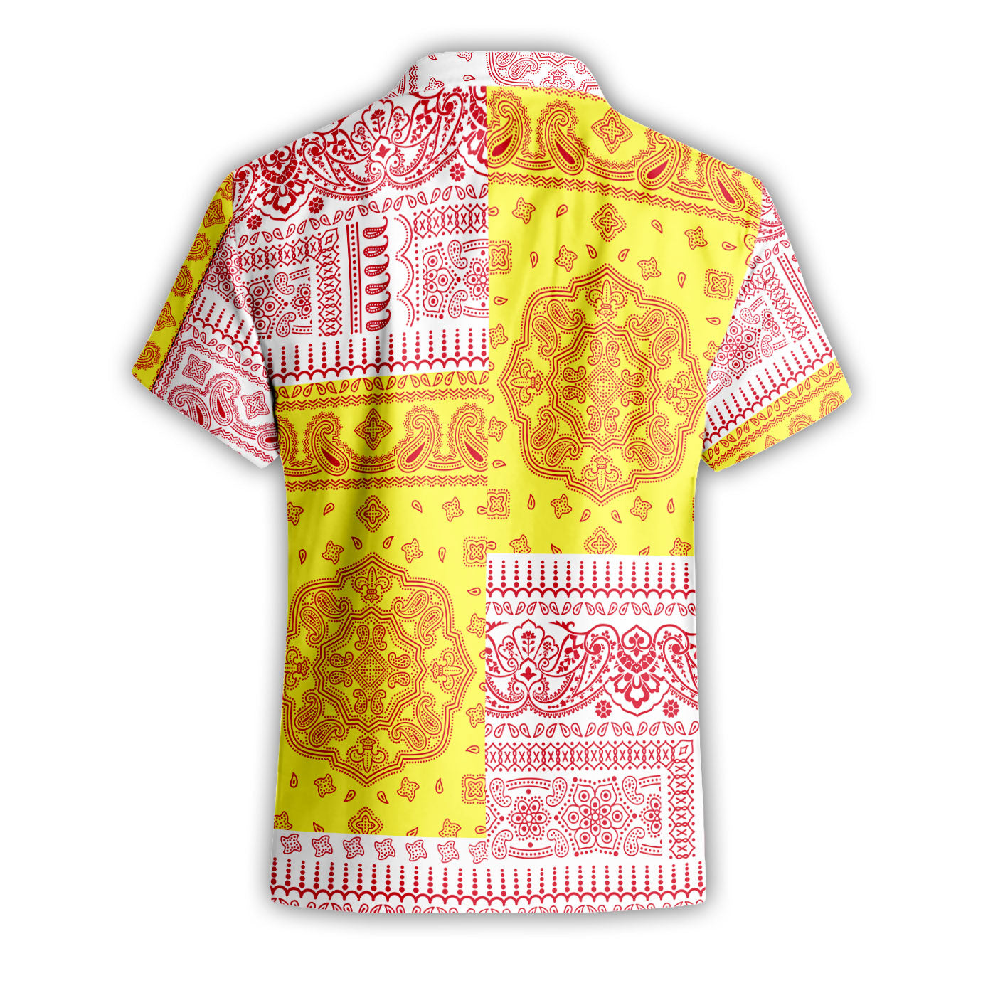 Jersey Short Sleeve Shirt Flag And Paisley Basic Style 3