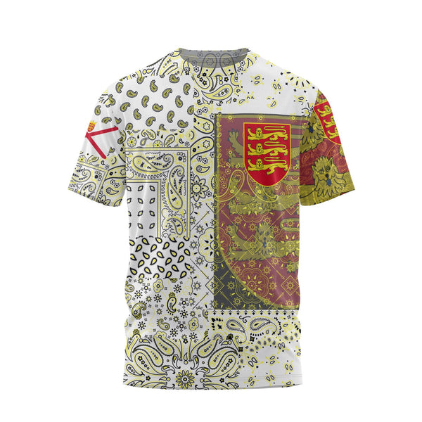 Jersey T Shirt Paisley Flag And Skull Style 1