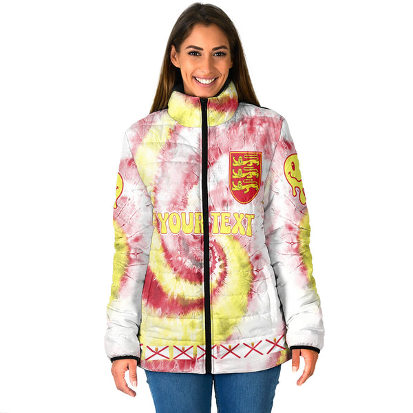 Jersey Women Padded Jacket Custom Tie Dye Style 1