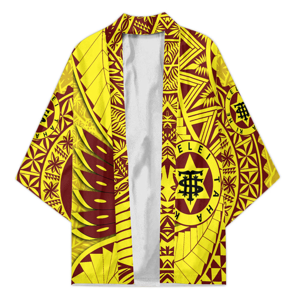 Custom Tonga High School Kimono Tonga Golden Style