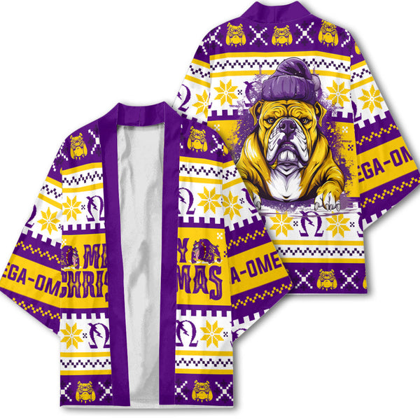 Fraternity Kimono - OPP Christmas Bulldog Kimono