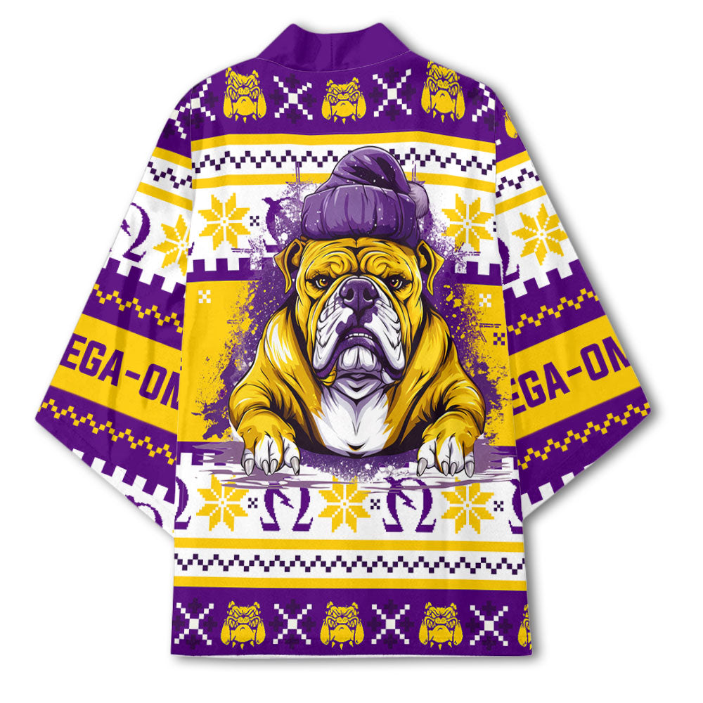 Fraternity Kimono - OPP Christmas Bulldog Kimono