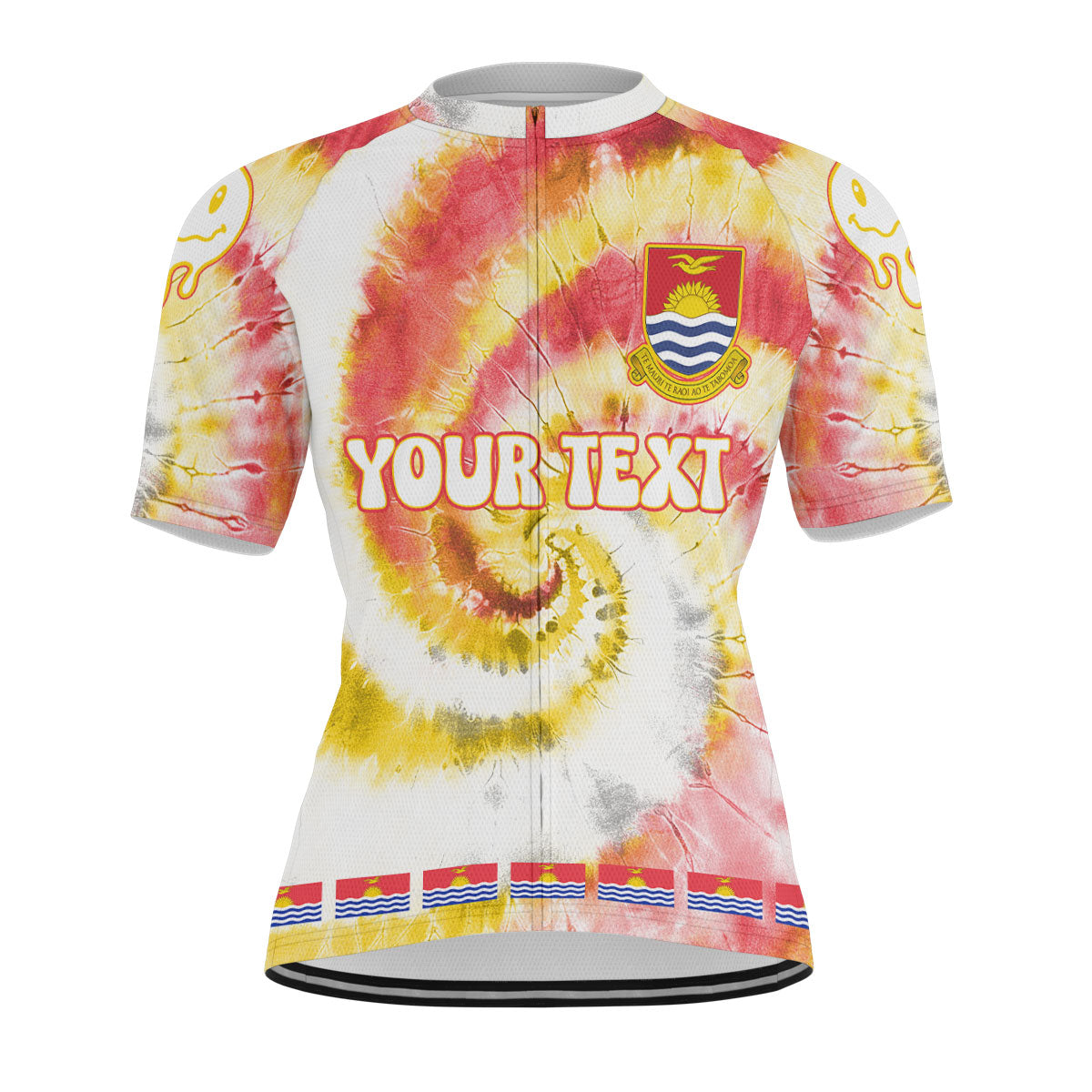 Kiribati Men Cycling Jersey Custom Tie Dye Style 1