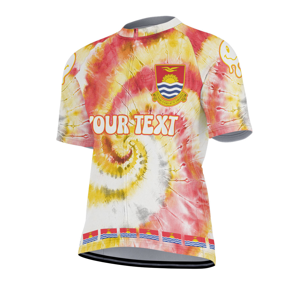 Kiribati Men Cycling Jersey Custom Tie Dye Style 3