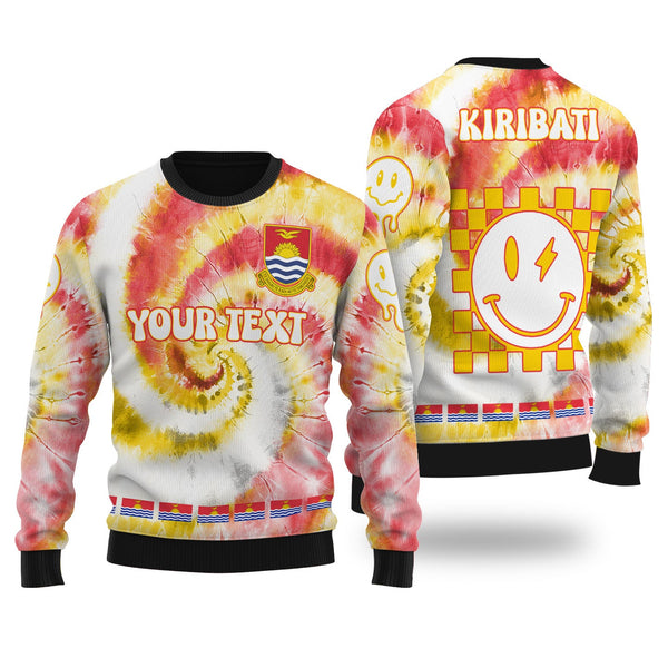 Kiribati Ugly Sweater Custom Tie Dye Style 1